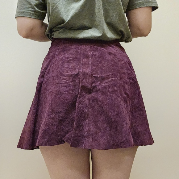Forever 21 real leather skirt - Picture 3 of 5